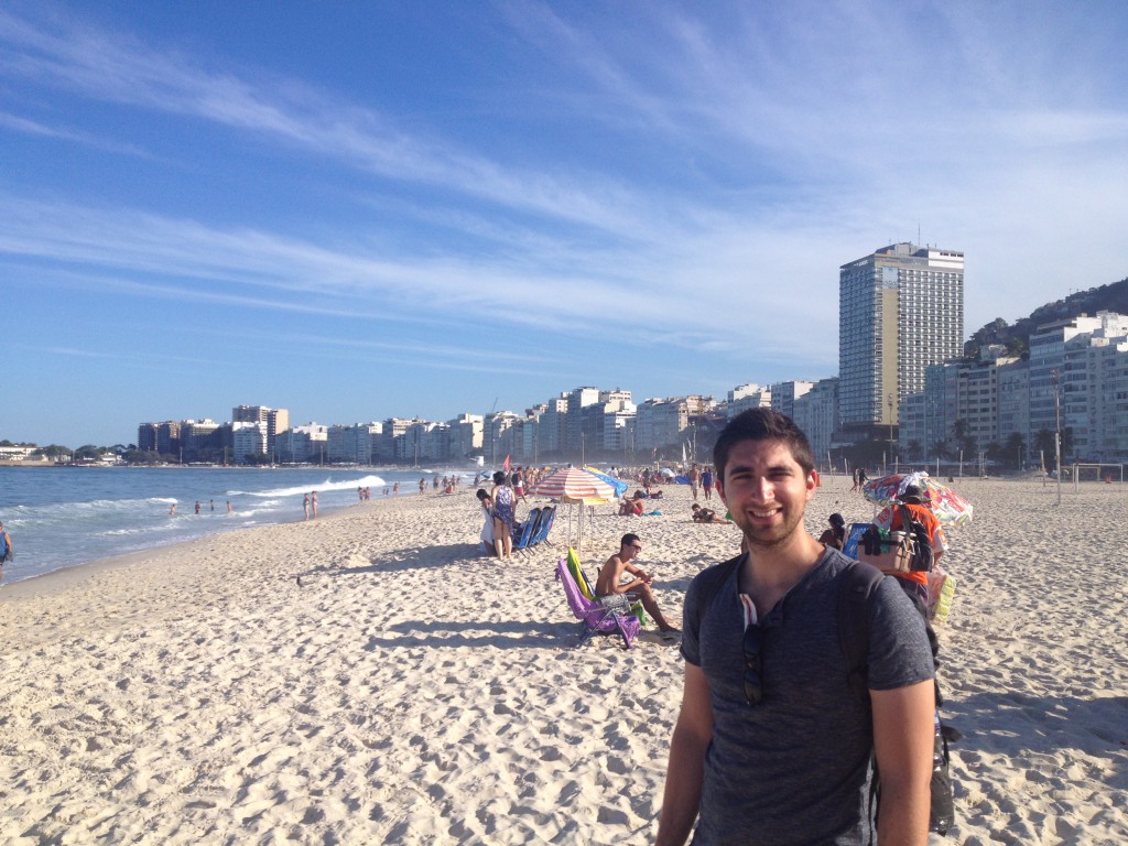 A bright day on Copacabana beach
